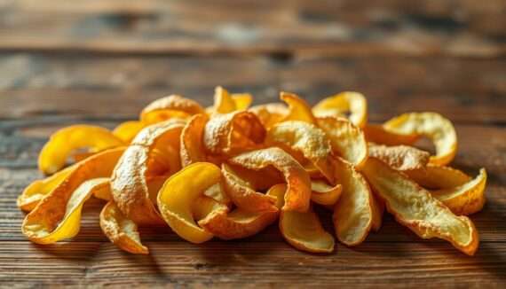 Aus den Schalen Chips machen