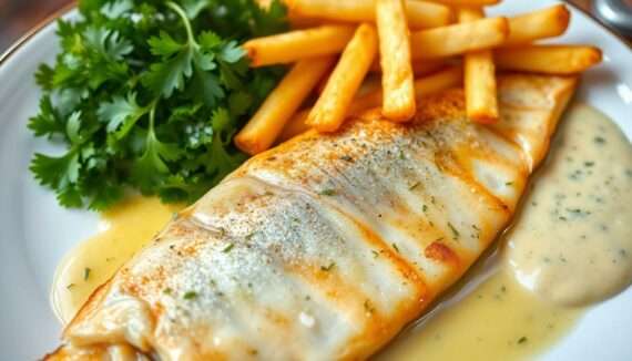 Forelle mit Pommes