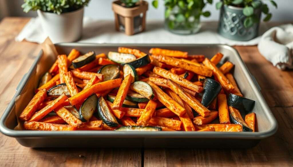 Gemüse Pommes Mix Backen