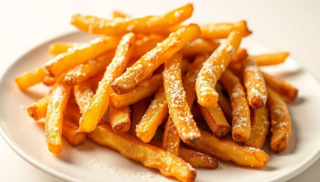 Knusprige Pommes mit Reismehl Knusprige Pommes mit Reismehl