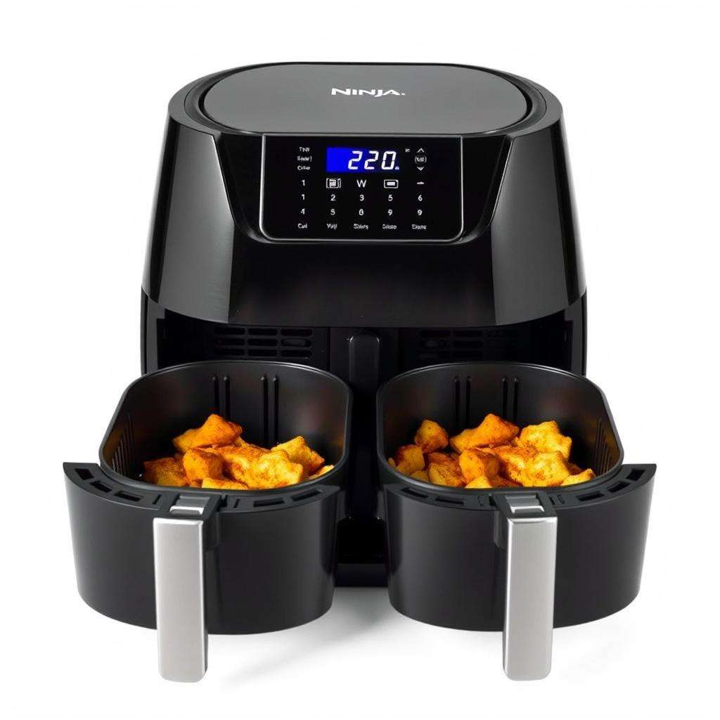 Ninja Foodi Dual Zone Heißluftfritteuse mit zwei Garkörben Ninja Foodi Dual Zone Heißluftfritteuse mit zwei Garkörben