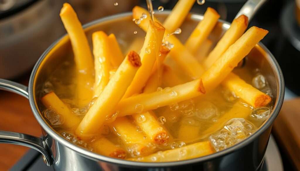 Pommes im Topf frittieren Pommes im Topf frittieren