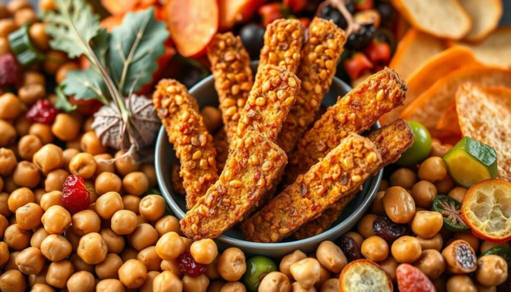 Proteinreiche vegane Snacks