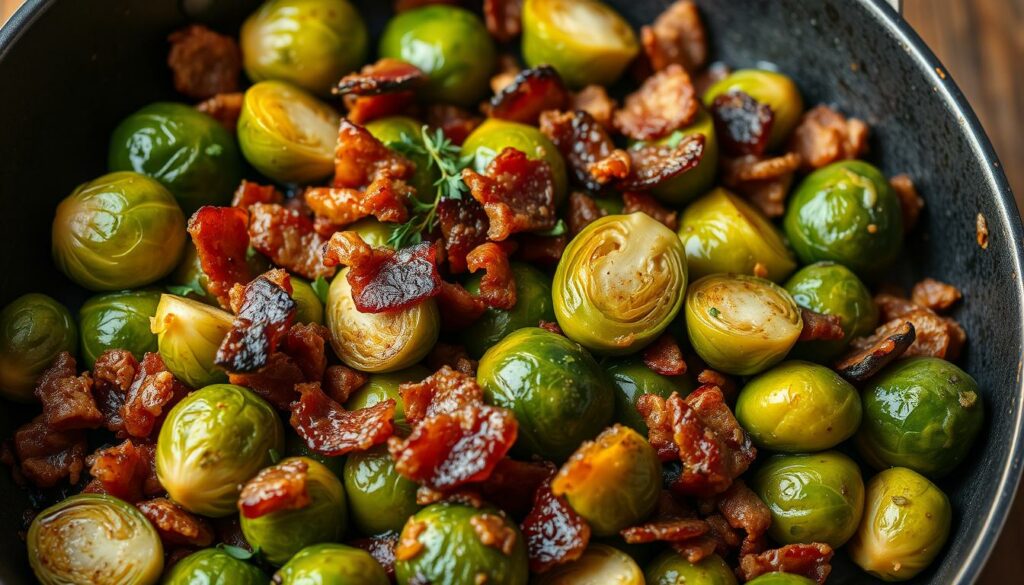 Rosenkohl Pfanne Speck