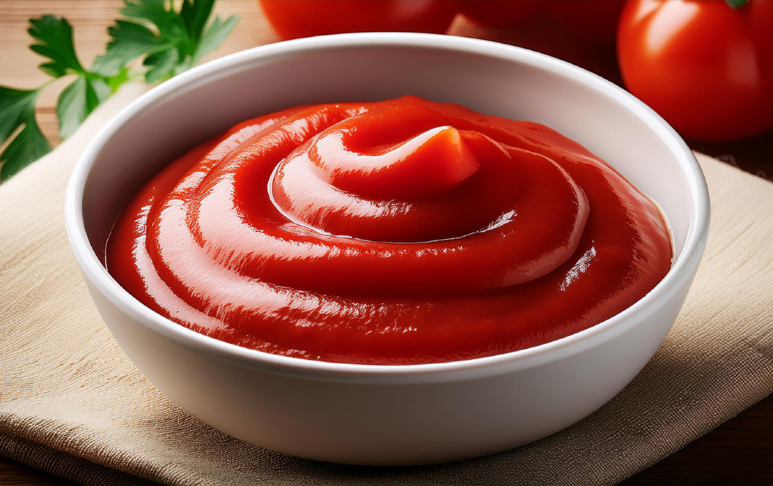 Tomatenketchup in Schale