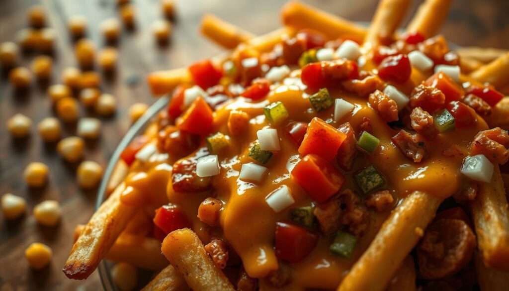 Vegane Chili Cheese Fries Zubereitung Vegane Chili Cheese Fries Zubereitung