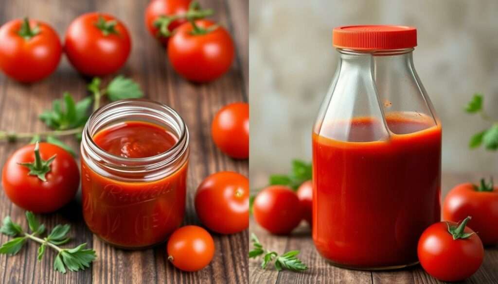 Vergleich zwischen selbstgemachtem und gekauftem Ketchup Vergleich zwischen selbstgemachtem und gekauftem Ketchup