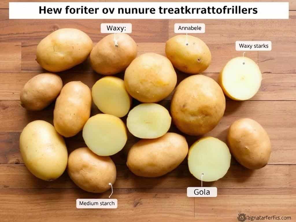 Verschiedene Kartoffelsorten für Bratkartoffeln im Airfryer Verschiedene Kartoffelsorten für Bratkartoffeln im Airfryer