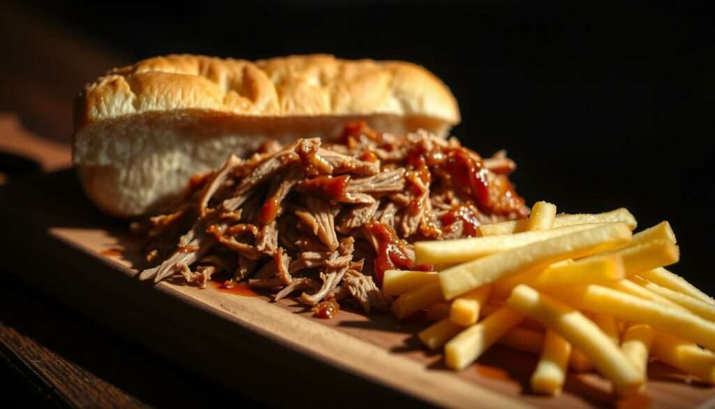 Zubereitung Pulled Pork mit Pommes Zubereitung Pulled Pork mit Pommes