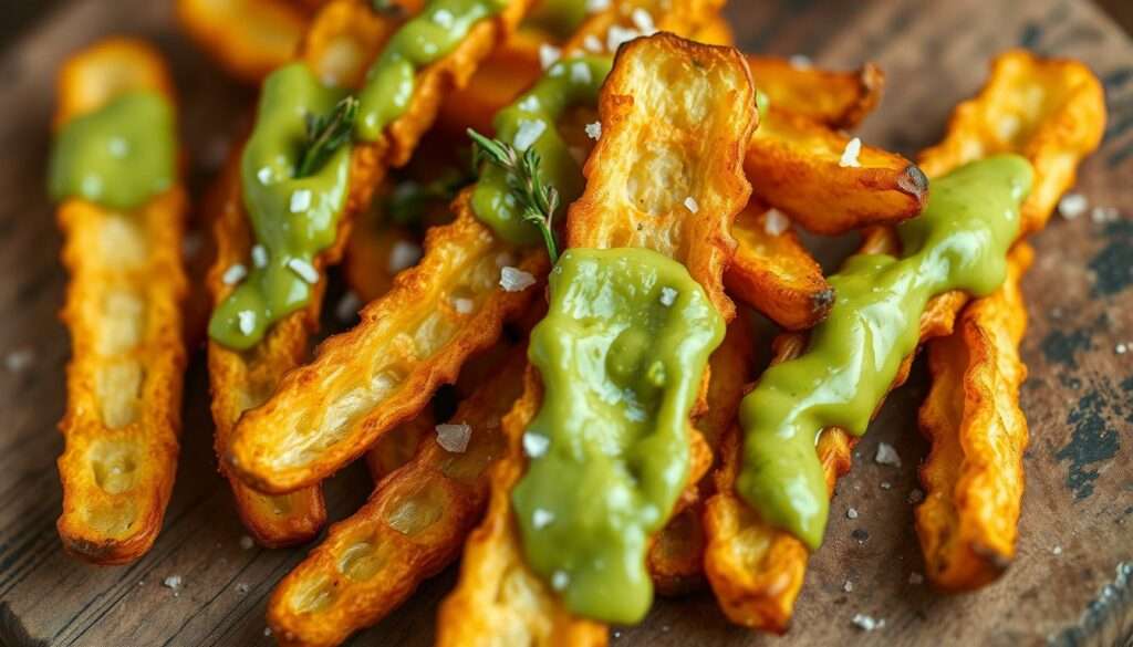Zubereitung von Avocado Pommes