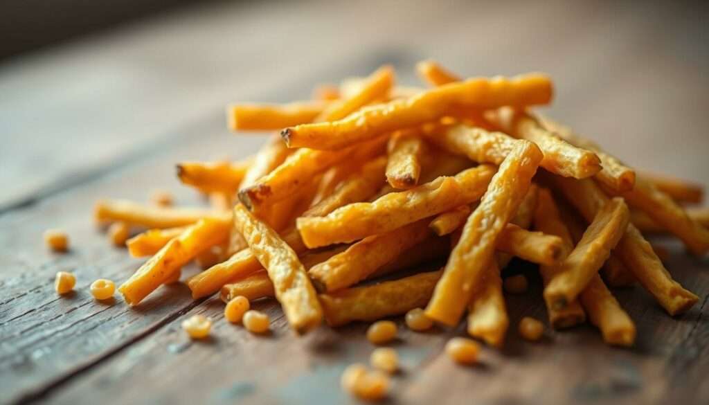 Zubereitung von Linsen Pommes