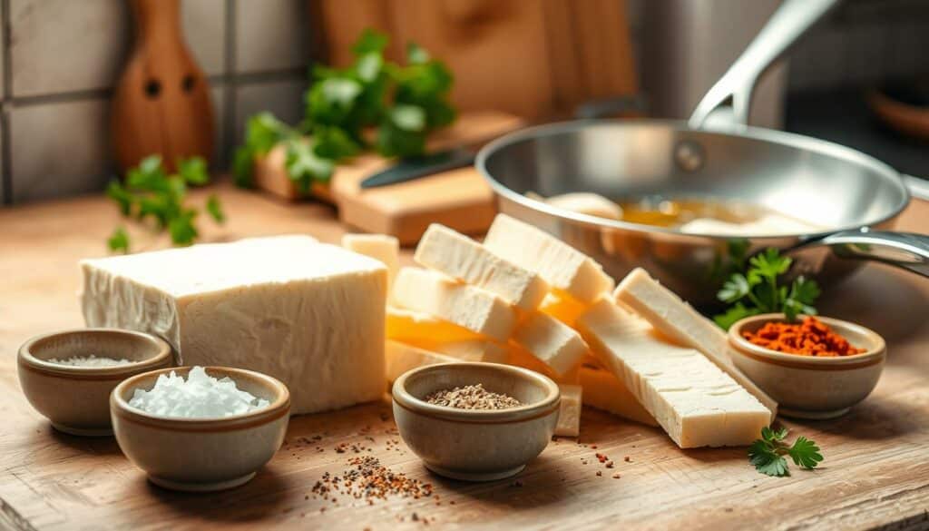 Zutaten für Tofu Pommes