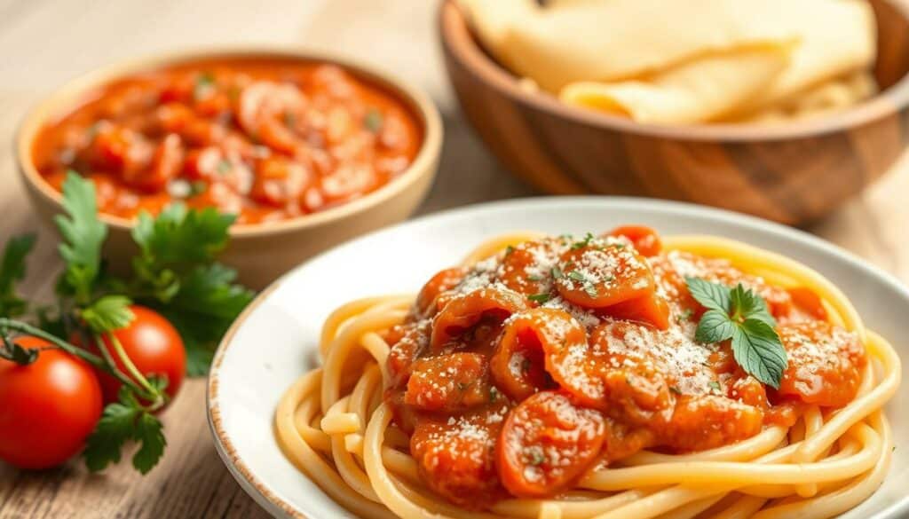 cremige tomatensauce pasta rezept