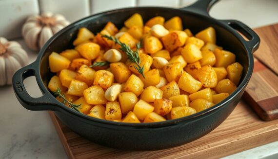 knoblauch kartoffeln pfanne
