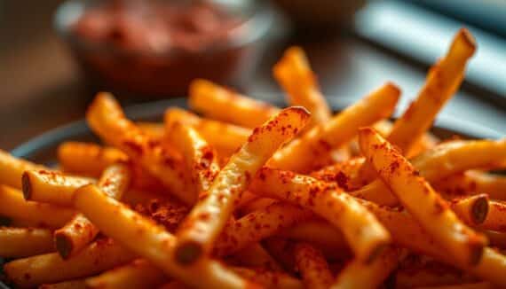 was ist das rote gewürz auf pommes?