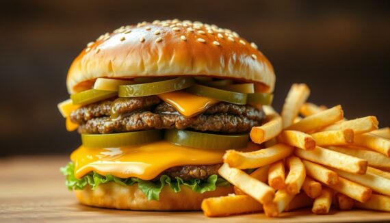 wie viel kalorien hat ein big mac und pommes?