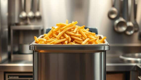 wie viele pommes passen in eine 8 liter fritteuse?